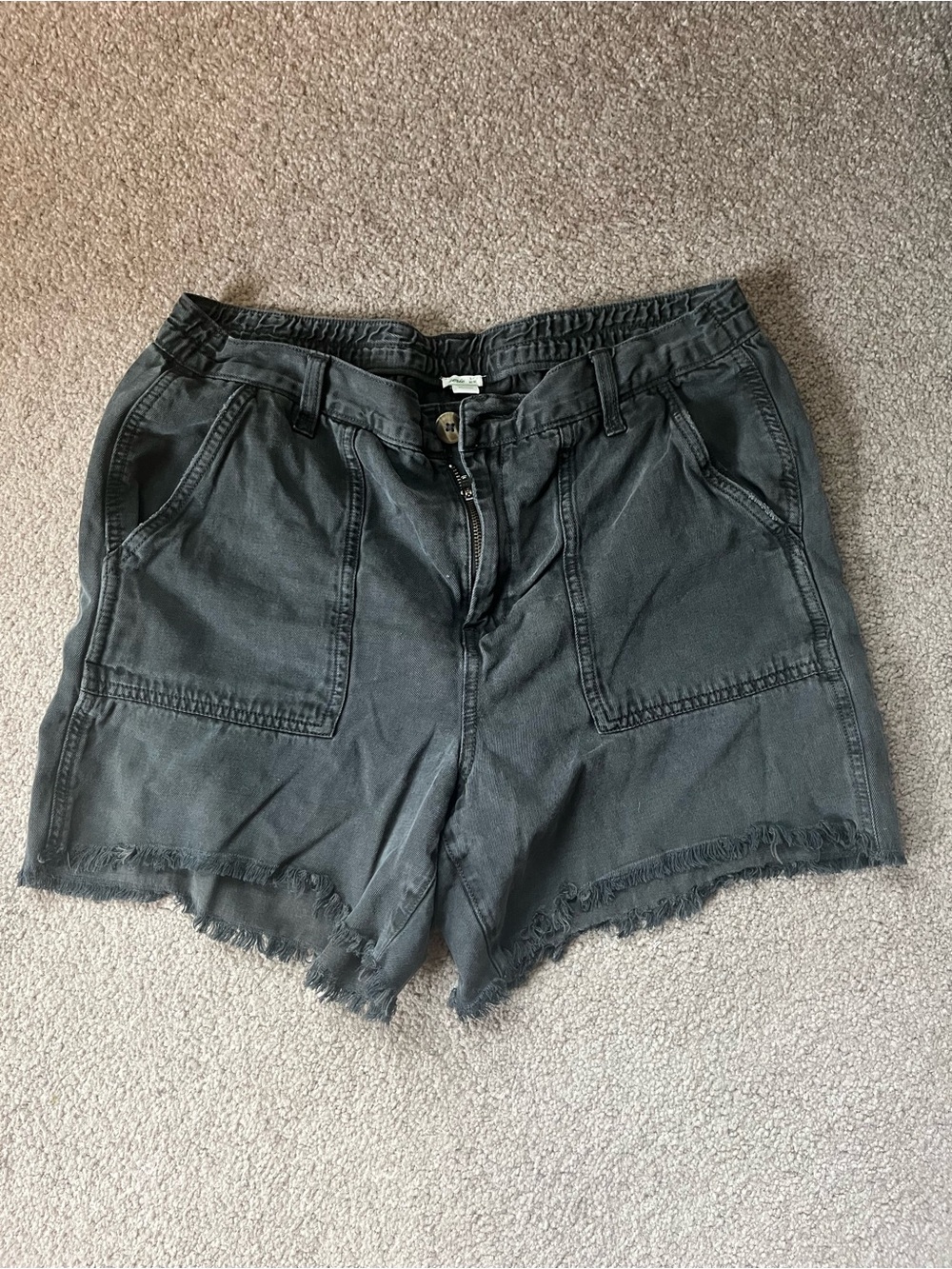 Women’s Black High-Waist Casual Shorts